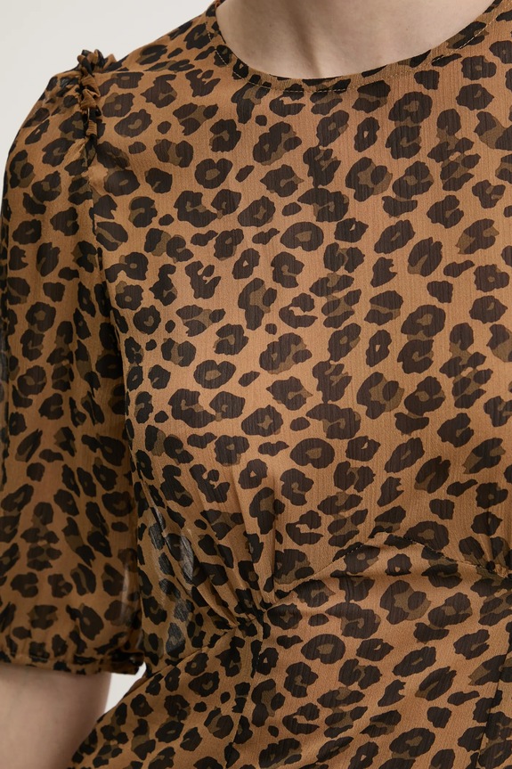 Never Fully Dressed sukienka NFDDR1851 brązowy