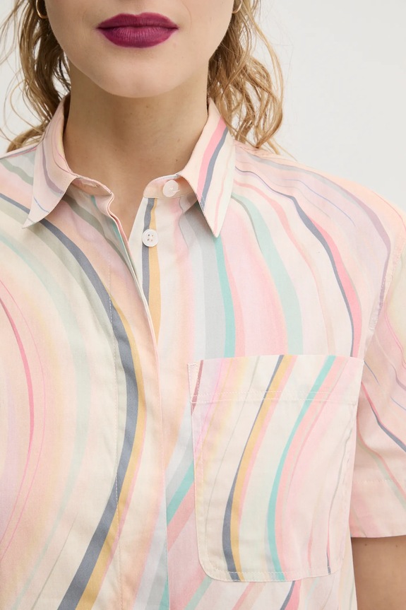 Хлопковое платье PS Paul Smith W2R.649D.P31281 бежевый