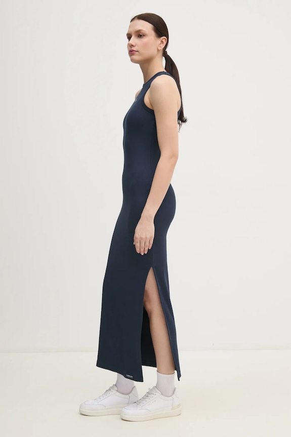Red Bull Racing x Pepe Jeans vestito LOGO RIB MAXI DRESS blu navy RL950003