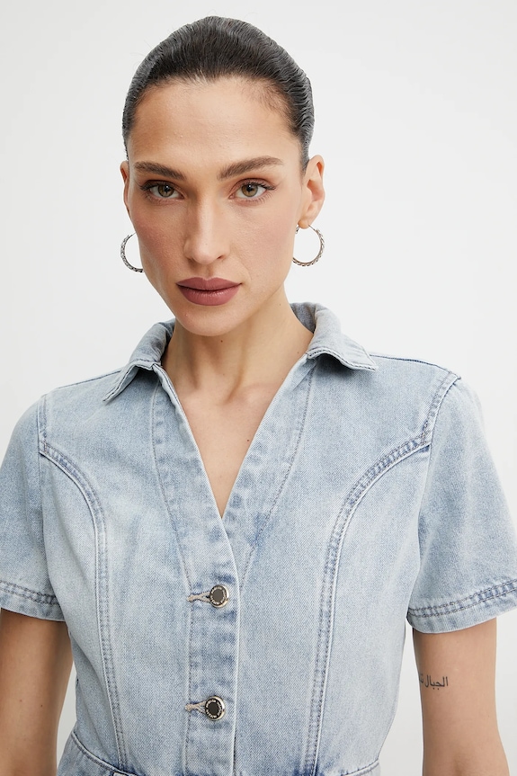 Φόρεμα τζιν Morgan μπλε ROGLA