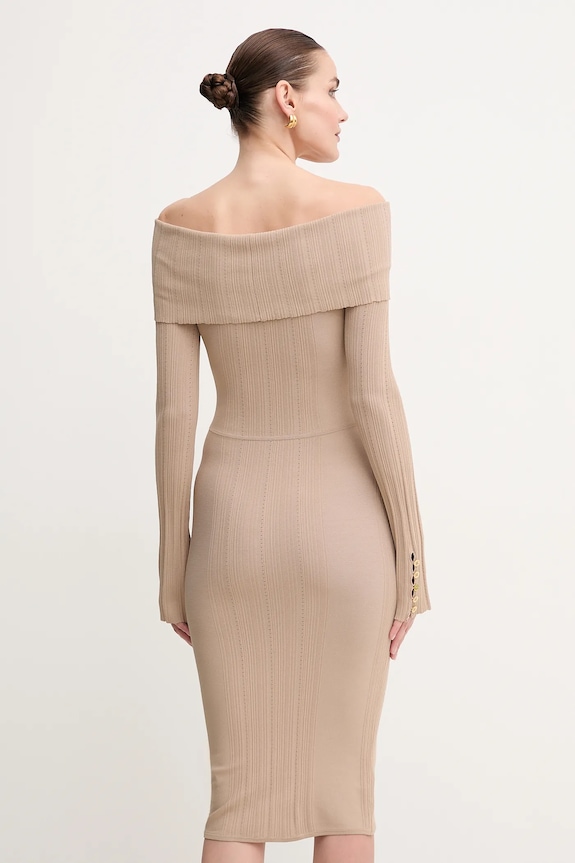 Ruházat Marciano by Guess ruha GIADA 5GGK25.5874Z bézs