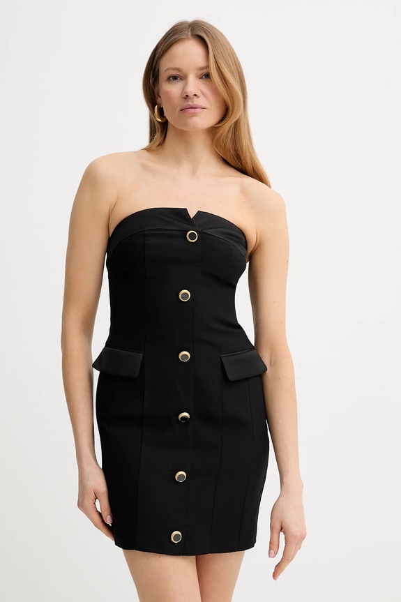 Marciano by Guess sukienka VITTORIA tkanina czarny 5GGK14.7300A
