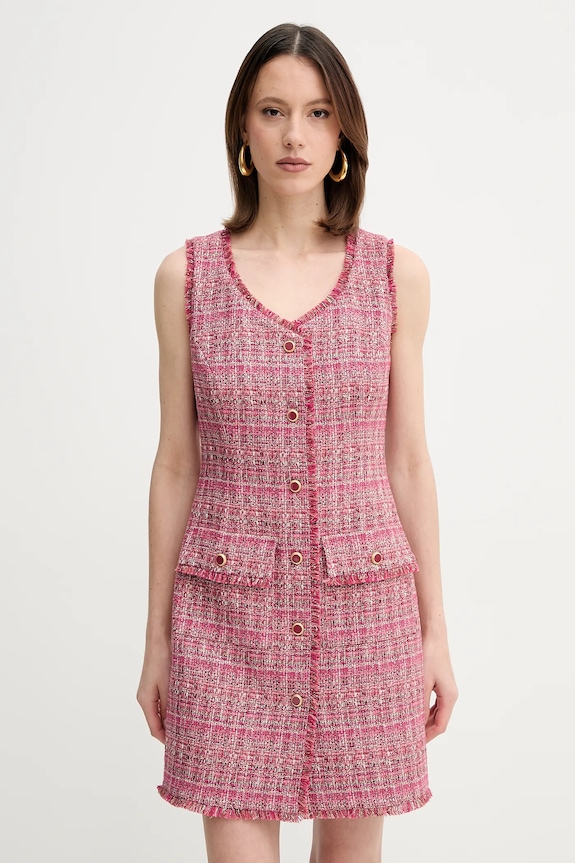 Marciano by Guess sukienka CLAUDIA casual różowy 5GGK17.7302A