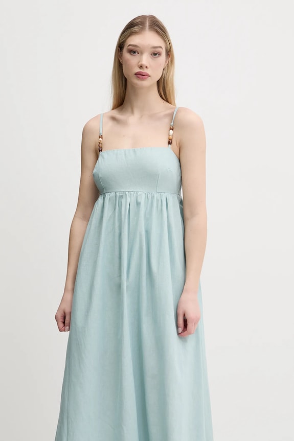 Abercrombie & Fitch vászon ruha türkiz KI159.5549.260