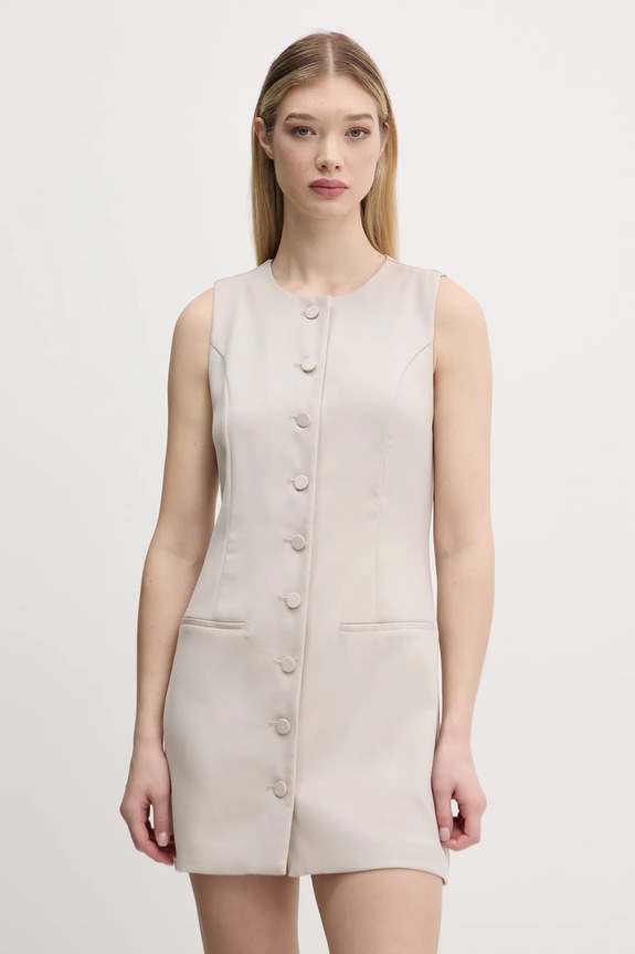 Φόρεμα Abercrombie & Fitch KI159.5575.410 μπεζ SS25