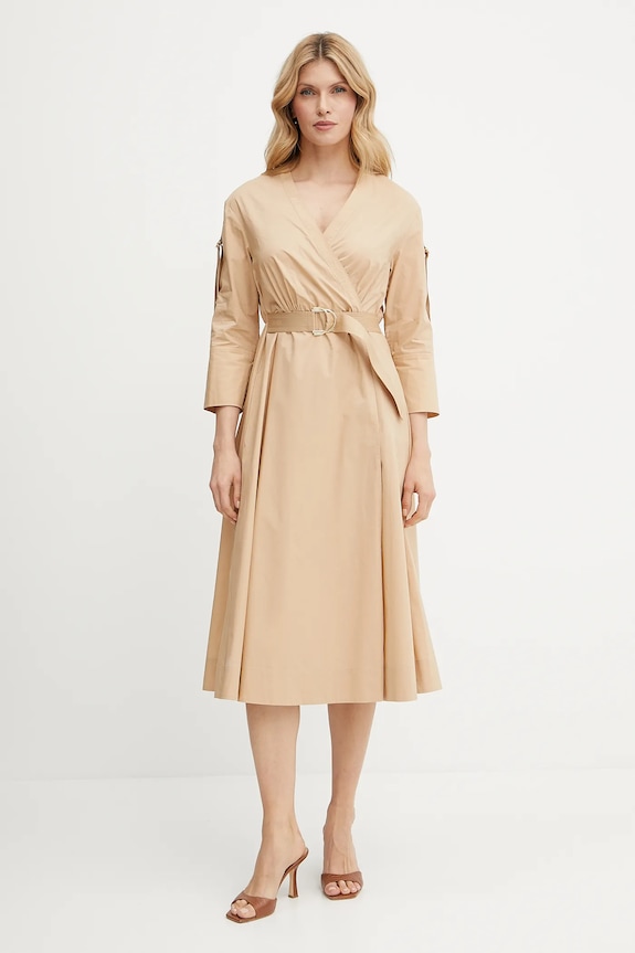 Oblačila Bombažna obleka Liu Jo WA5170.T4390 bež