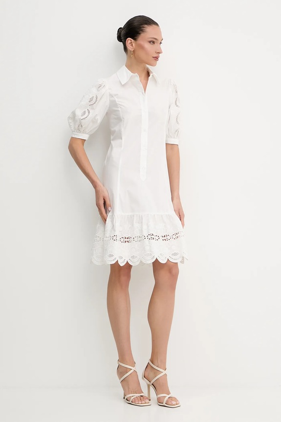 Liu Jo vestito in cotone WA5256.T4853 bianco SS25