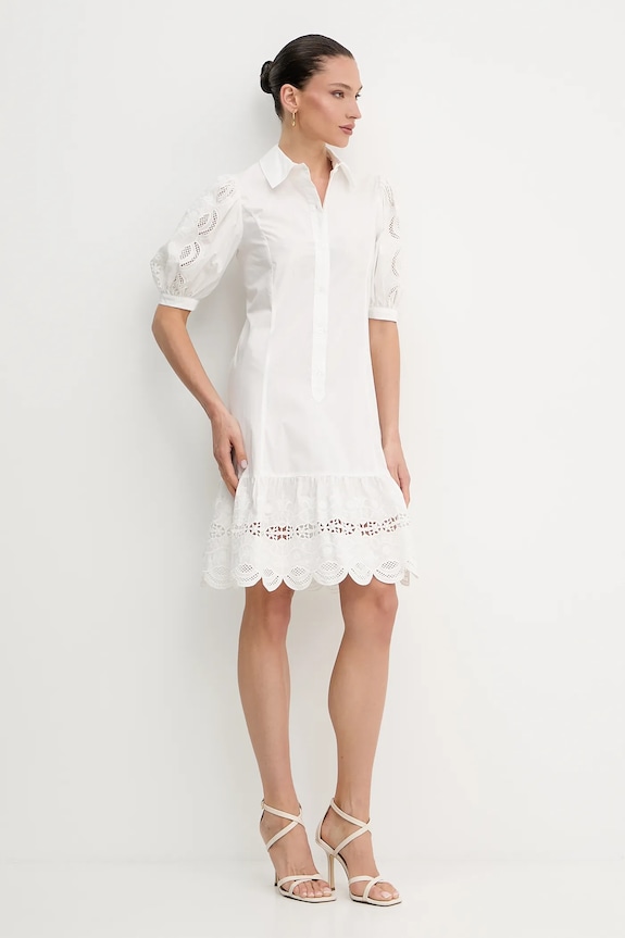Liu Jo vestito in cotone WA5256.T4853 bianco SS25