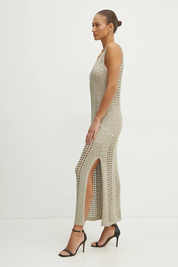 Liu Jo vestito maxi beige VA5181.MA70D