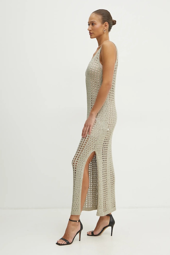 Liu Jo vestito maxi beige VA5181.MA70D