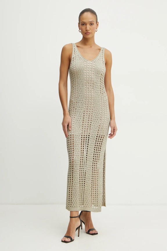 Liu Jo vestito VA5181.MA70D beige SS25