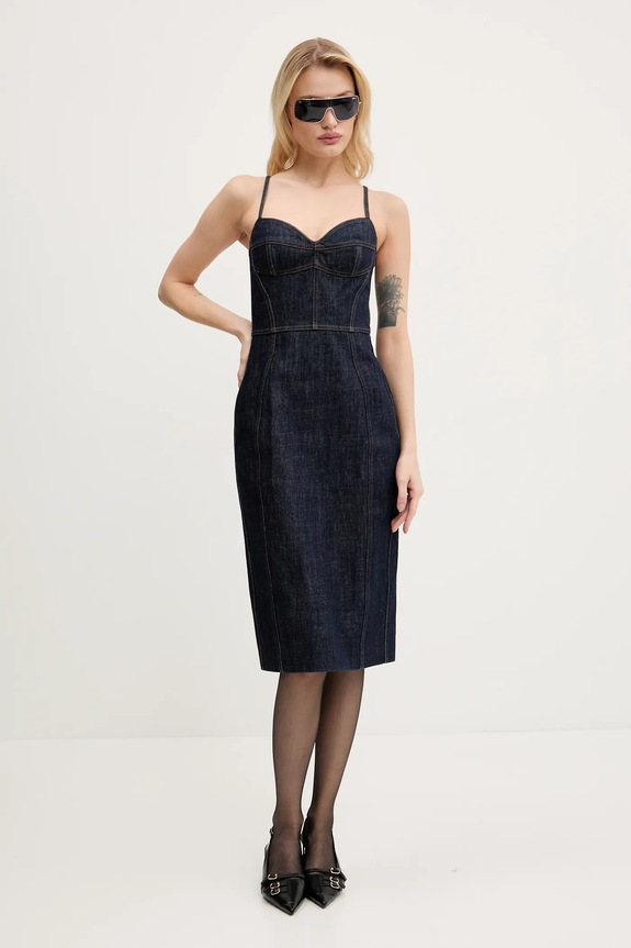 Miss Sixty vestito in cotone 6S1DJ49400 blu SS25