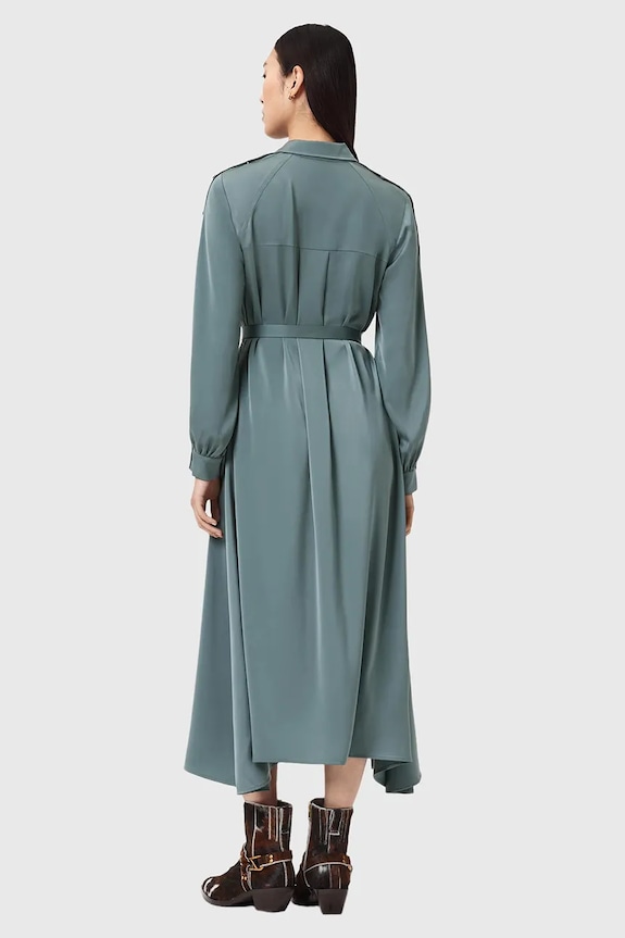 Šaty AllSaints LEXI W036DC modrá SS26
