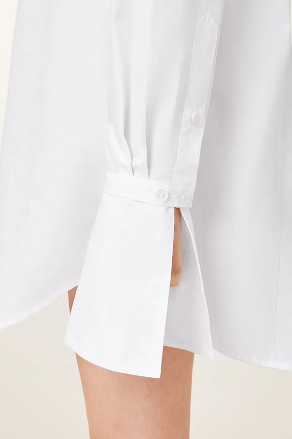 Ρούχα Βαμβακερό φόρεμα AllSaints ALBER W249DC λευκό