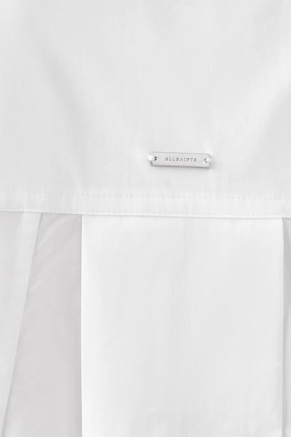 Βαμβακερό φόρεμα AllSaints ALBER W249DC λευκό