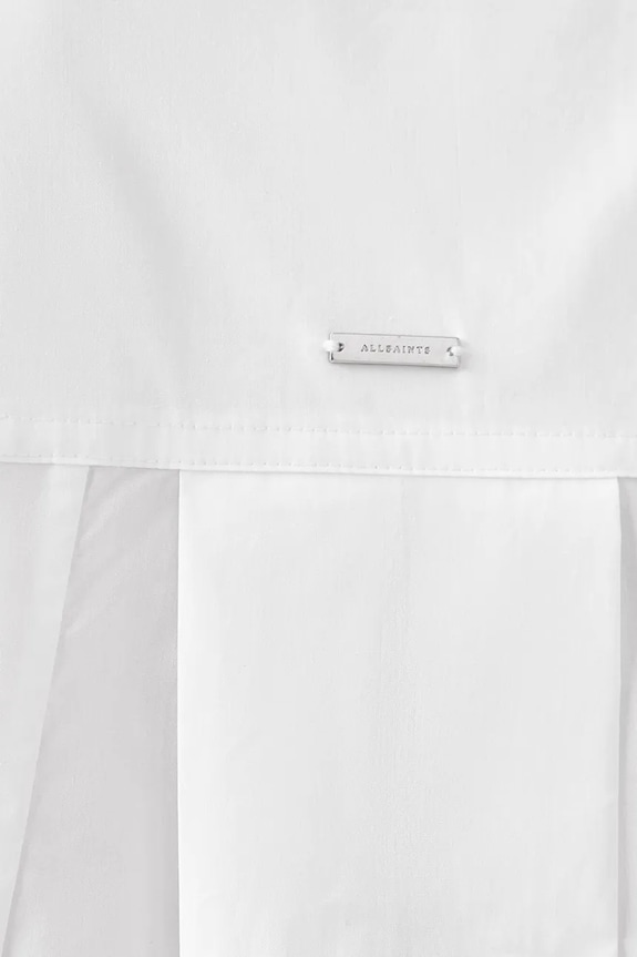 Βαμβακερό φόρεμα AllSaints ALBER W249DC λευκό