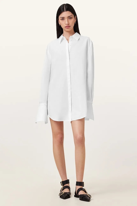 Βαμβακερό φόρεμα AllSaints ALBER W249DC