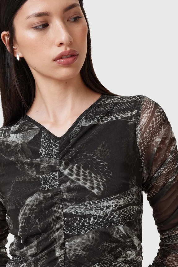 Oblečení Šaty AllSaints KEIKO W003DC šedá