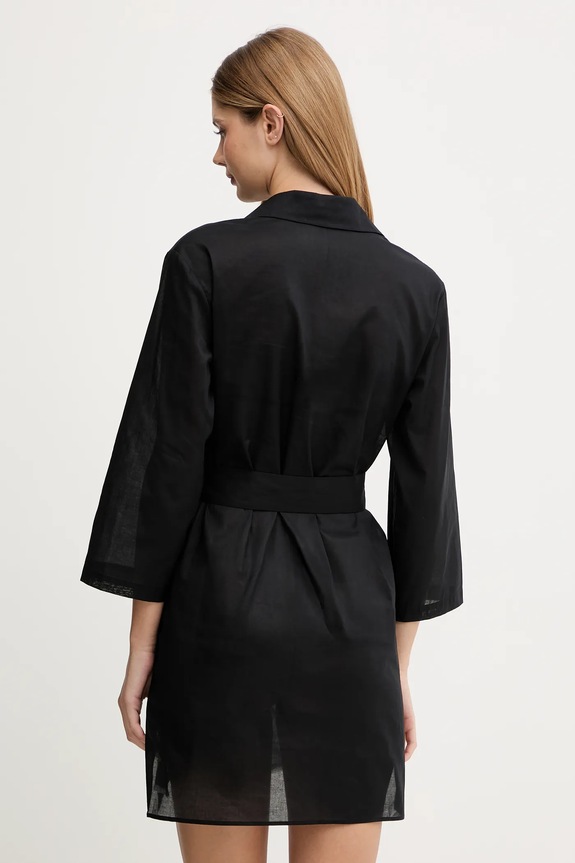 Îmbrăcăminte Karl Lagerfeld rochie de vară din bumbac A2W46075 negru