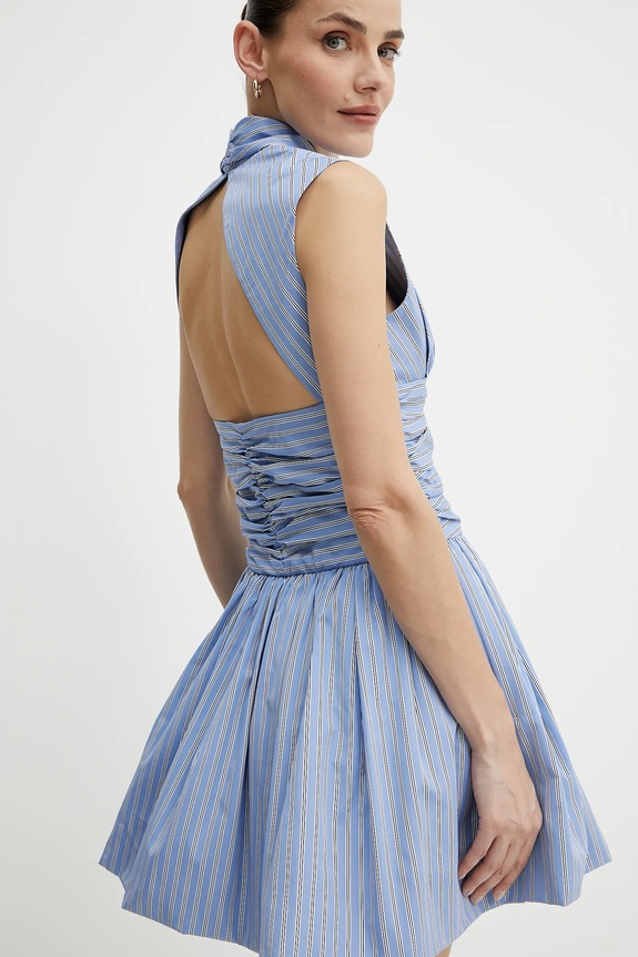 Bombažna obleka Patou modra DR1760190