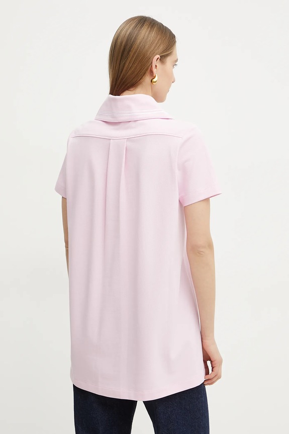 Ρούχα Βαμβακερό φόρεμα Patou JE1439975 ροζ