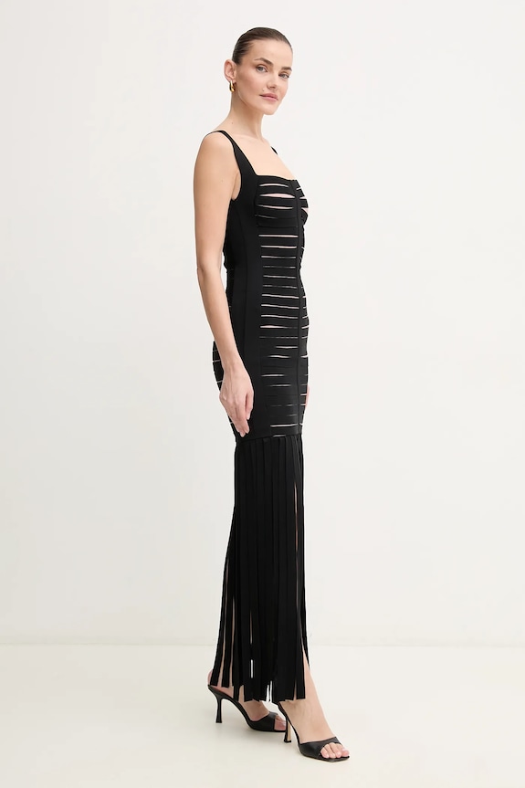 Herve Leger sukienka Alessandra FFR8513700 czarny SS25