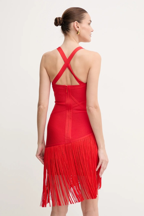 Oblačila Obleka Herve Leger Josephine FRI8513807 rdeča
