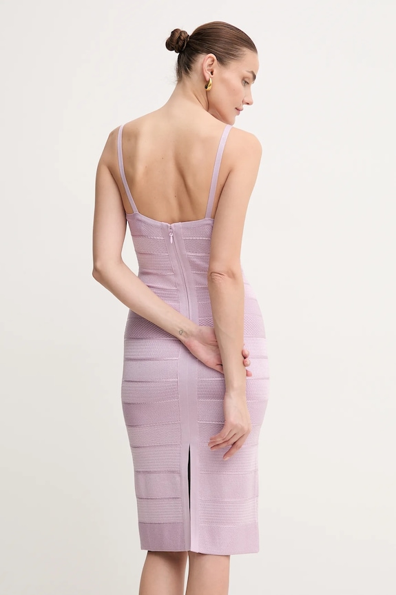Odjeća Haljina Herve Leger Rowan MSB8511984 ljubičasta