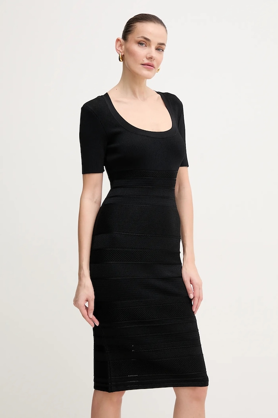 Herve Leger rochie Marianne mini negru MSB8518700