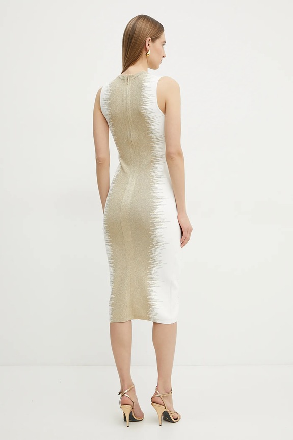 Ρούχα Φόρεμα Herve Leger Ruby CBI8498804 χρυσαφί