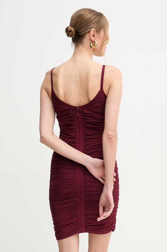 Odzież Herve Leger sukienka Andrea RME8499595 bordowy