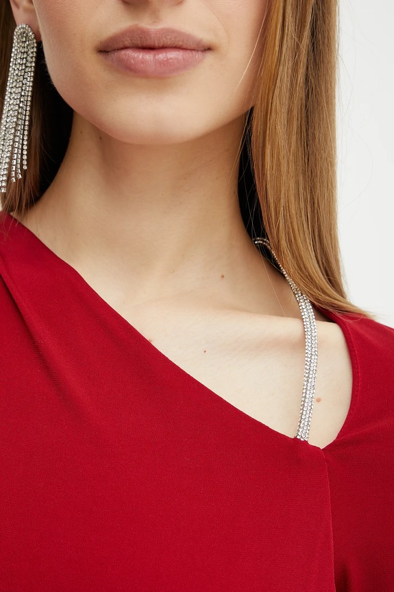 Φόρεμα Herve Leger Abby RMJ8503223 κόκκινο