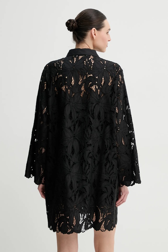 Ρούχα Βαμβακερό φόρεμα ISABELLE BLANCHE IS25SS.A170.T020 μαύρο