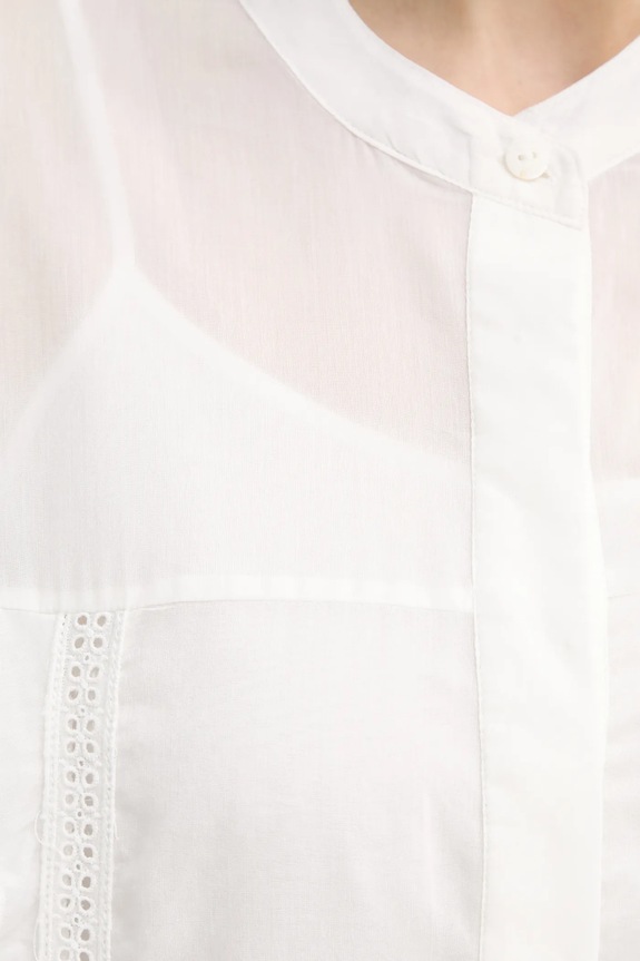 ISABELLE BLANCHE vestito con aggiunta di seta IS25SS.A078.T018 bianco