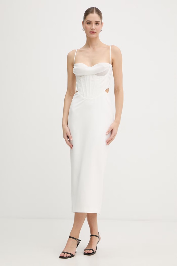 Bardot šaty béžová 58535DB