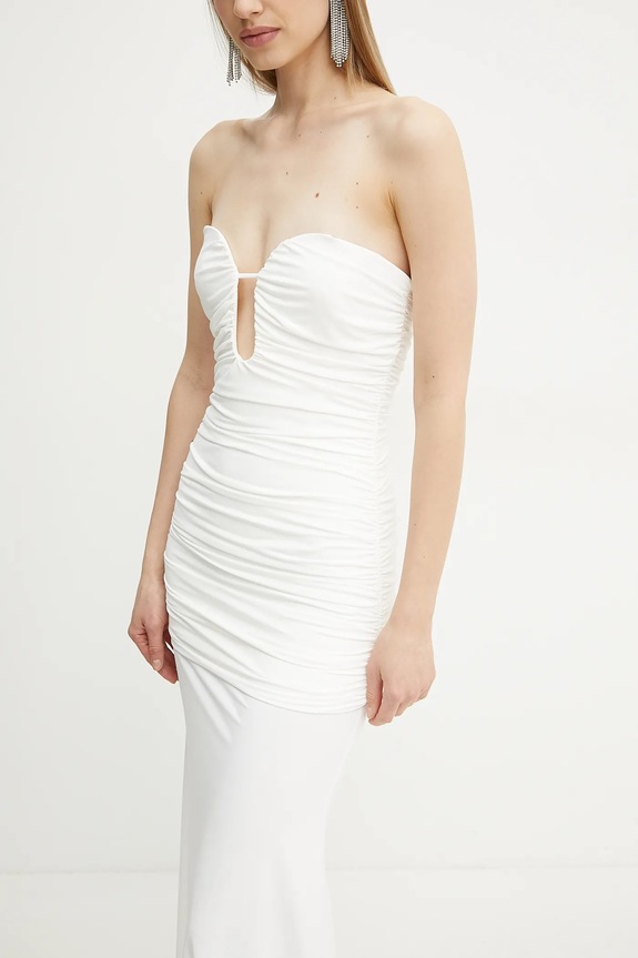 Bardot rochie alb 59692DB1
