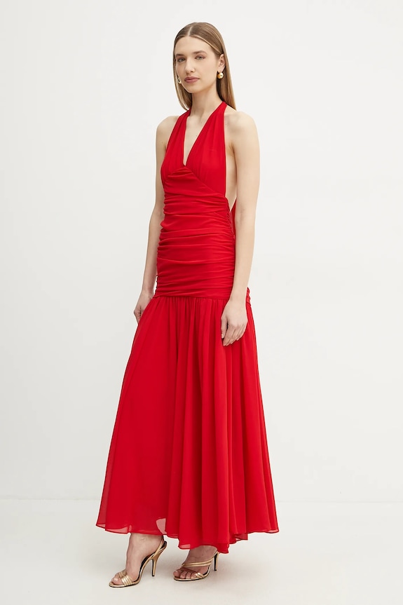 Сукня Bardot 59835DB червоний SS25