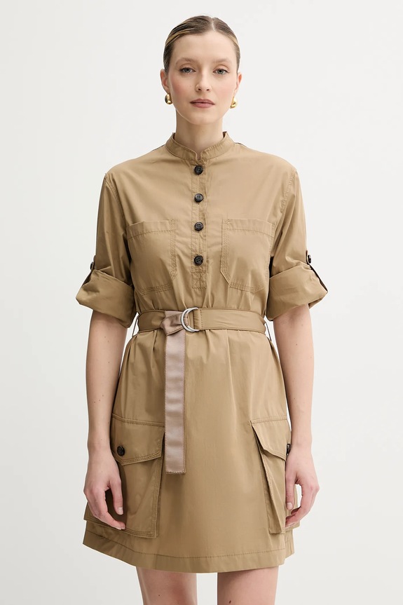 MAX&Co. vestito in cotone mini verde 2516221084200