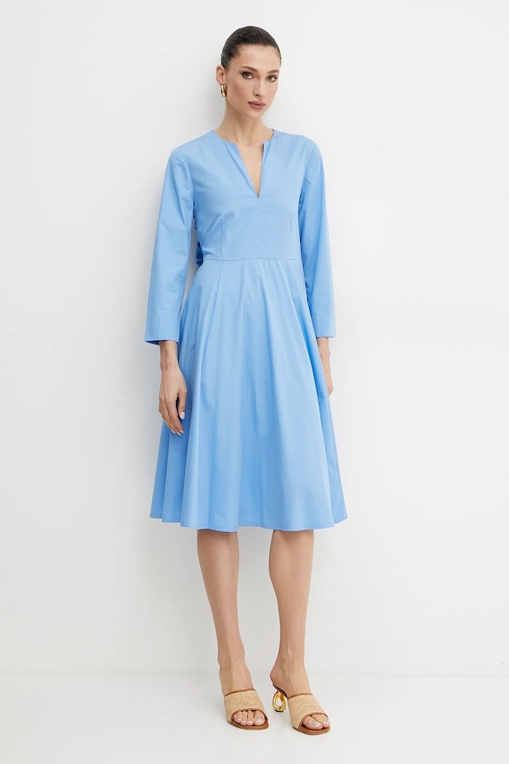 MAX&Co. rochie din bumbac mini albastru 2516221164200
