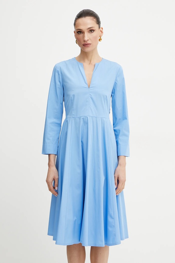 MAX&Co. rochie din bumbac 2516221164200 albastru SS25