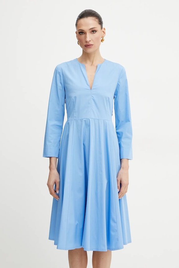 MAX&Co. rochie din bumbac 2516221164200 albastru SS25