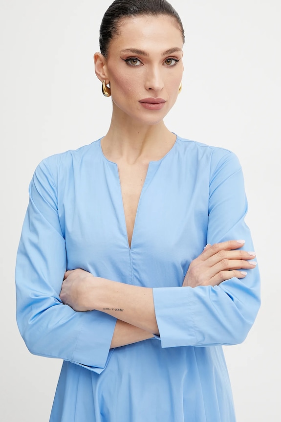 MAX&Co. rochie din bumbac albastru 2516221164200