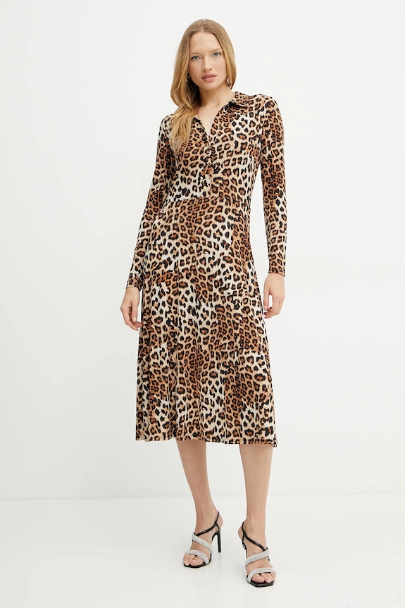 Morgan vestito RUFUS midi marrone RUFUS