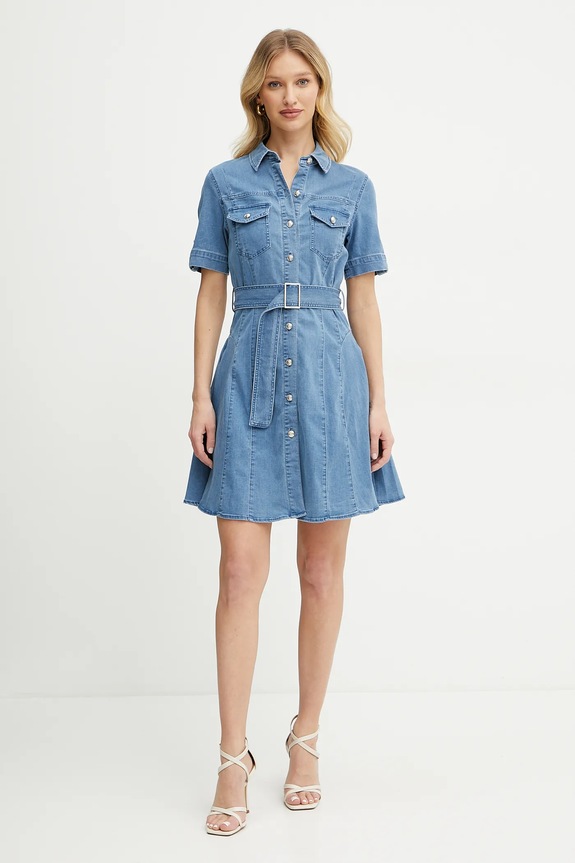 Morgan sukienka jeansowa RIXES RIXES niebieski AW25
