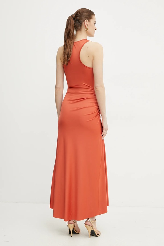 Odzież Victoria Beckham sukienka 1225JDR006253A pomarańczowy