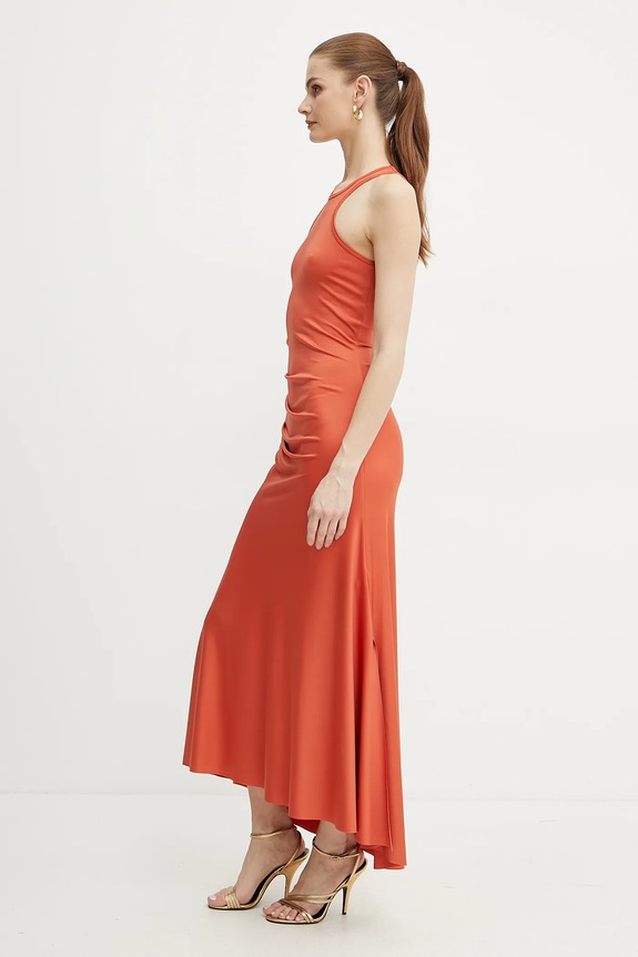 Victoria Beckham sukienka pomarańczowy 1225JDR006253A