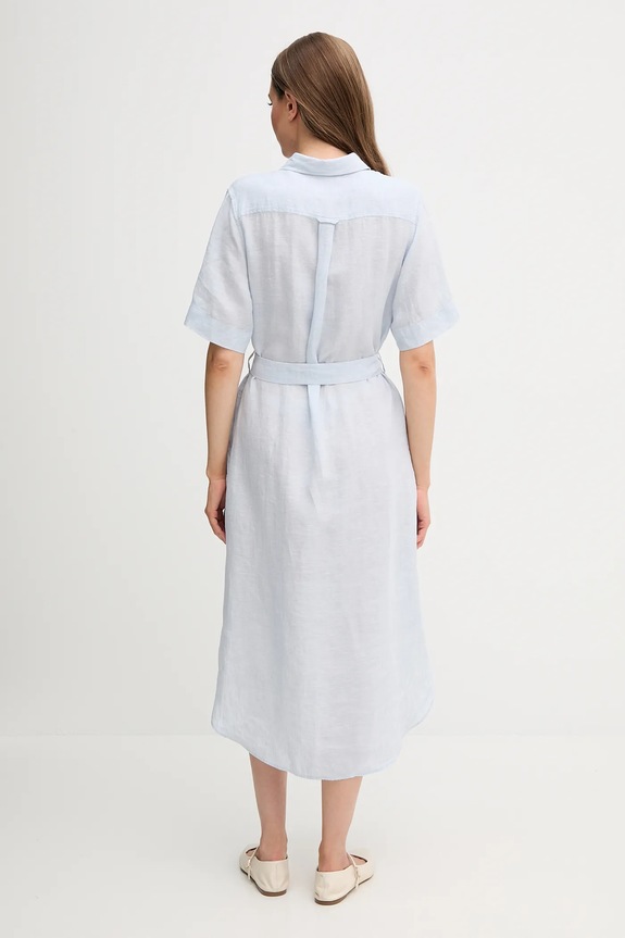 Îmbrăcăminte Gant rochie din in 4503390 albastru