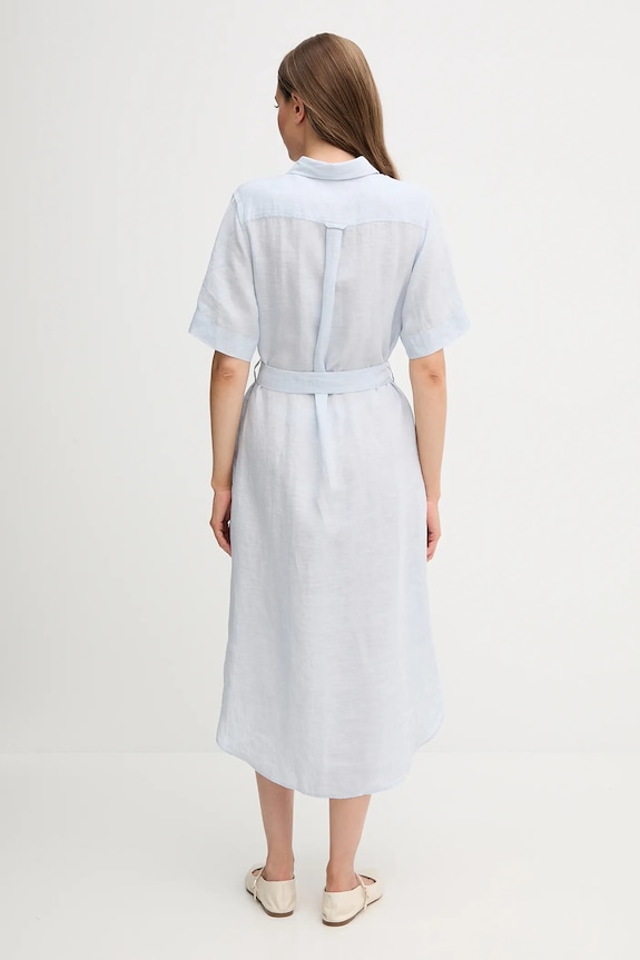 Îmbrăcăminte Gant rochie din in 4503390 albastru