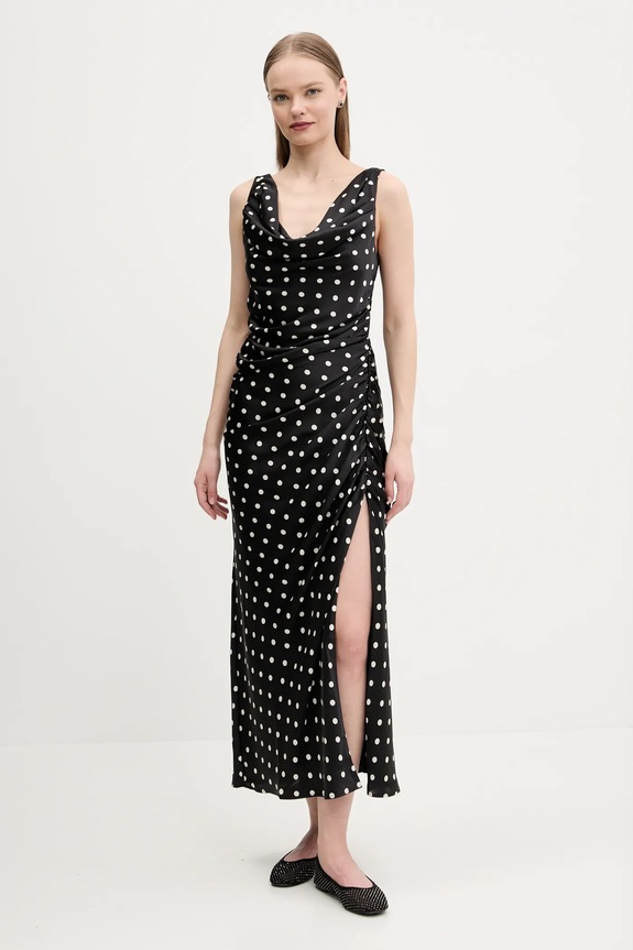 Φόρεμα Abercrombie & Fitch εμπριμέ μαύρο KI159.5562.910