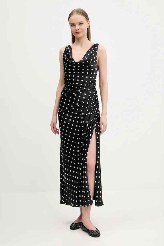 Φόρεμα Abercrombie & Fitch εμπριμέ μαύρο KI159.5562.910